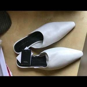 Zara leather mules
